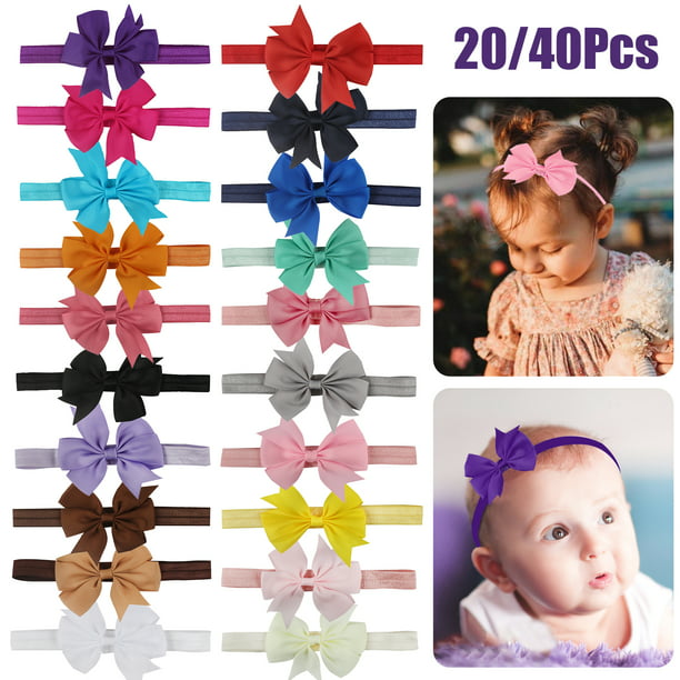 Kids Girls Baby Nylon Headband Toddler Turban Bow Knotted Hair Band Accessories 